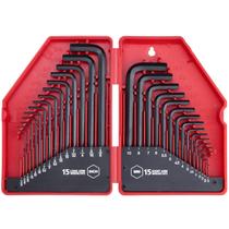 Conjunto de chaves Hex Key Allen com eficácia de 30 peças de cromo vanádio