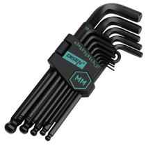 Conjunto de chaves Hex Key Allen DISEN 13 peças métricas de 1,27-10 mm