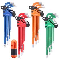 Conjunto de chaves Hex Key Allen HORUSDY 37 unidades SAE & Metric Conjunto de chaves Hex Key Allen HORUSDY 37 unidades SAE & Metric