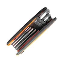 Conjunto De Chaves Hexagonais Dobráveis De Aço Liga Portátil, Ferramentas Versáteis De Cabeça Plana