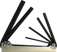 Conjunto de chaves hexagonais Eklind, 6 peças, 3-10 mm, preto M1