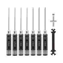 Conjunto De Chaves Hexagonais Para Carros RC, Aviões E Barcos, 7 Peças, 0.9mm a 3.0mm, Kit De