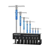 Conjunto De Chaves Hexagonais T-Handle De Aço CRV De 2-10mm Para Reparação De Bicicletas MTB E De Conjunto De Chaves Hexagonais T-Handle De Aço CRV De 2-10mm Para Reparação De Bicicletas MTB E De