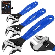 Conjunto de chaves HORUSDY de óxido preto ajustável de 3 peças 15-35 mm