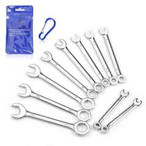 Conjunto de chaves LEONTOOL de 10 peças em aço métrico mini de 4 mm de alto carbono