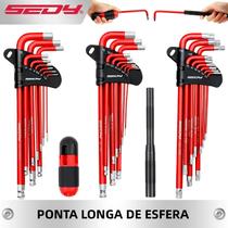Conjunto De Chaves Torx L-Hex De Braço Longo Com Ponta Esférica, 30 Peças, Com Cabo Ergonômico,