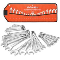 Conjunto de chaves ValueMax Mechanics 20PCS, métrico e padrão