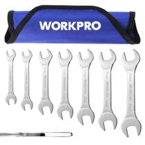 Conjunto de chaves WORKPRO Metric Superthin Open End 5,5-23 mm, 7 unidades