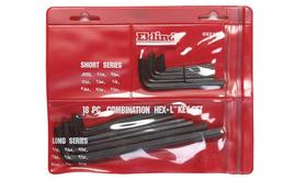 Conjunto de chaves Wrench Eklind Tool Hex-L, 18 peças curtas e longas Conjunto de chaves Wrench Eklind Tool Hex-L, 18 peças curtas e longas