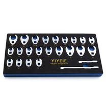 Conjunto de chaves YIYEIE 3/8 Drive Crows Foot 24PCS Metric & SAE