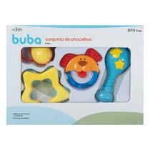 Conjunto de Chocalhos Infantil Buba 4 Peças Baby Buba Cor:Dog Conjunto de Chocalhos Infantil Buba 4 Peças Baby Buba Cor:Dog
