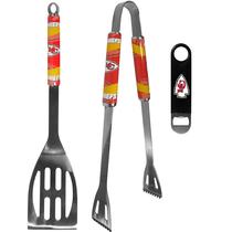 Conjunto de Churrasco e Abridor de Garrafas Siskiyou Sports NFL Kansas City Chiefs