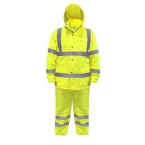 Conjunto de chuva de segurança JORESTECH High Visibility Yellow JK-03