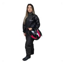 Conjunto De Chuva Feminino Combate Pioneira Lança Preto M
