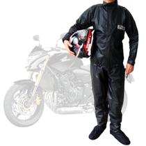 Conjunto de chuva moto race (brascamp) preto Conjunto de chuva moto race (brascamp) preto