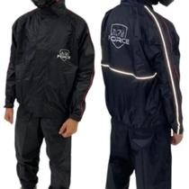 Conjunto de chuva nylon force new confort egg - cinz/ verm Conjunto de chuva nylon force new confort egg - cinz/ verm