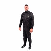 Conjunto de Chuva Unissex para Motoqueiro/Motoboy Vértice Nylon Light Impermeável, Alta Qualidade