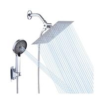 Conjunto De Chuveiro Manual Ajustável De 8 E 10 Polegadas Com Braço De Chuveiro De 6 Polegadas E 3