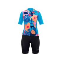 Conjunto De Ciclismo Asw Bike Bermuda Gel Camisa Feminino