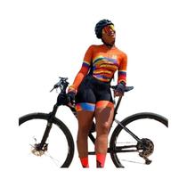 Conjunto De Ciclismo De Verão Feminino Com Manga Longa Para Triatlo, Macacão pro Com Silicone Little