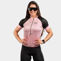 Conjunto de Ciclismo Feminino - Camisa Way Fresh Rosa Bebê e Bermuda Espuma Way