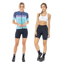 Conjunto de Ciclismo Feminino Strong Life Cool / Camisa + Bermuda