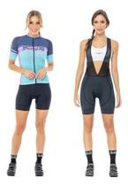 Conjunto de Ciclismo Feminino Strong Life Cool / Camisa + Bretelle