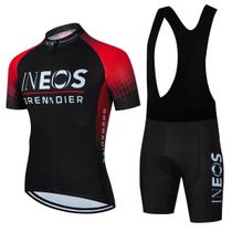 Conjunto De Ciclismo Masculino 2025 INEOS Grenadier: Camisa De Ciclismo De Estrada E Bermuda Com