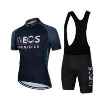 Conjunto De Ciclismo Masculino 2025 INEOS Grenadier: Camisa De Ciclismo De Estrada E Bermuda Com Conjunto De Ciclismo Masculino 2025 INEOS Grenadier: Camisa De Ciclismo De Estrada E Bermuda Com