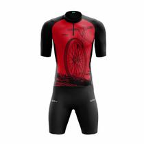 Conjunto de Ciclismo Masculino Bike Roda Forro Gel Ciclistas Bike