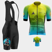 Conjunto de Ciclismo Masculino- Camisa Caminho da Fé PREMIUM e Bretelle GEL Conjunto de Ciclismo Masculino- Camisa Caminho da Fé PREMIUM e Bretelle GEL