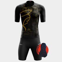 Conjunto de Ciclismo Masculino - Camisa Nossa Senhora Losango (PRO) e Bermuda Espuma Conjunto de Ciclismo Masculino - Camisa Nossa Senhora Losango (PRO) e Bermuda Espuma