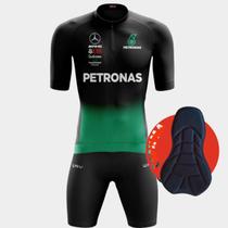 Conjunto de Ciclismo Masculino- Camisa Petronas (PRO) e Bermuda Espuma WAY