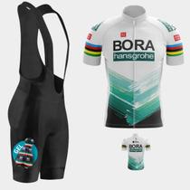 Conjunto de Ciclismo Masculino- Camisa PREMIUM e Bretelle GEL (Vários Modelos)