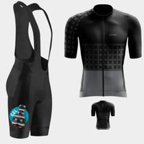 Conjunto de Ciclismo Masculino- Camisa PREMIUM e Bretelle GEL (Vários Modelos)