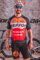 Conjunto de Ciclismo Masculino- Camisa Repsol (PRO) e Bermuda GEL WAY