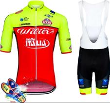 Conjunto de Ciclismo masculino de Proteção UV50+ e antibacteriana para uso em qualquer época do ano.