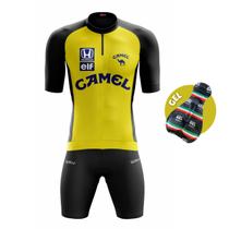 Conjunto de Ciclismo Masculino Pro Forro Gel Ciclistas Pedal Bike