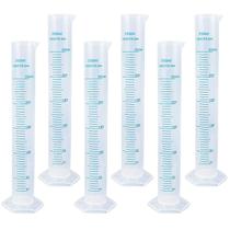 Conjunto de cilindros graduados de plástico 250mL (pacote com 6) GRRONZEE Conjunto de cilindros graduados de plástico 250mL (pacote com 6) GRRONZEE