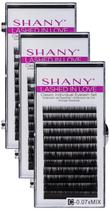 Conjunto de cílios individuais SHANY Classic 3D 0,07 mm preto, pacote com 3 Conjunto de cílios individuais SHANY Classic 3D 0,07 mm preto, pacote com 3