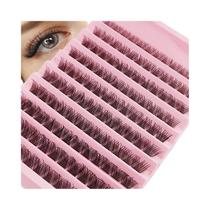 Conjunto De Cílios Postiços Natural D Curl 120 Peças 8-16mm Comprimento Misto Faixa Macia Leve