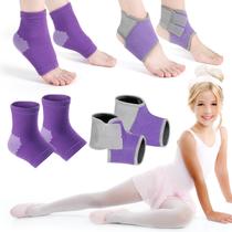 Conjunto de cinta de tornozelo Tarpop Kids Foot Support Purple (2 pares)