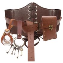 Conjunto de Cinto de Cintura Medieval Viking com Bolsa e Suporte para Poção Conjunto de Cinto de Cintura Medieval Viking com Bolsa e Suporte para Poção