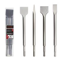 Conjunto de cinzéis Keewaki SDS Plus, 4 peças pesadas, para furadeira de martelo Conjunto de cinzéis Keewaki SDS Plus, 4 peças pesadas, para furadeira de martelo