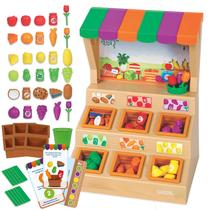 Conjunto de classificação Learning Resources Mini Farmstand com 63 peças