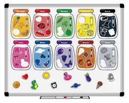 Conjunto de classificação por reconhecimento magnético de cores Fun-Plus 10 peças