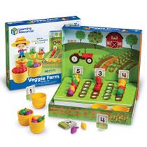 Conjunto de classificação Toy Learning Resources Veggie Farm 46 peças 3+