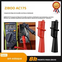 Conjunto de clipe de jacaré deslizante com rosca ZIBOO AC175 com botas flexíveis. Conjunto de clipe de jacaré deslizante com rosca ZIBOO AC175 com botas flexíveis.
