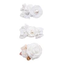 Conjunto de clipes de cabelo de flores Cherrboll, 3 peças de acessórios florais