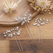 Conjunto de clipes de cabelo de noiva Waydress Crystal Rhinestone, 6 peças Conjunto de clipes de cabelo de noiva Waydress Crystal Rhinestone, 6 peças